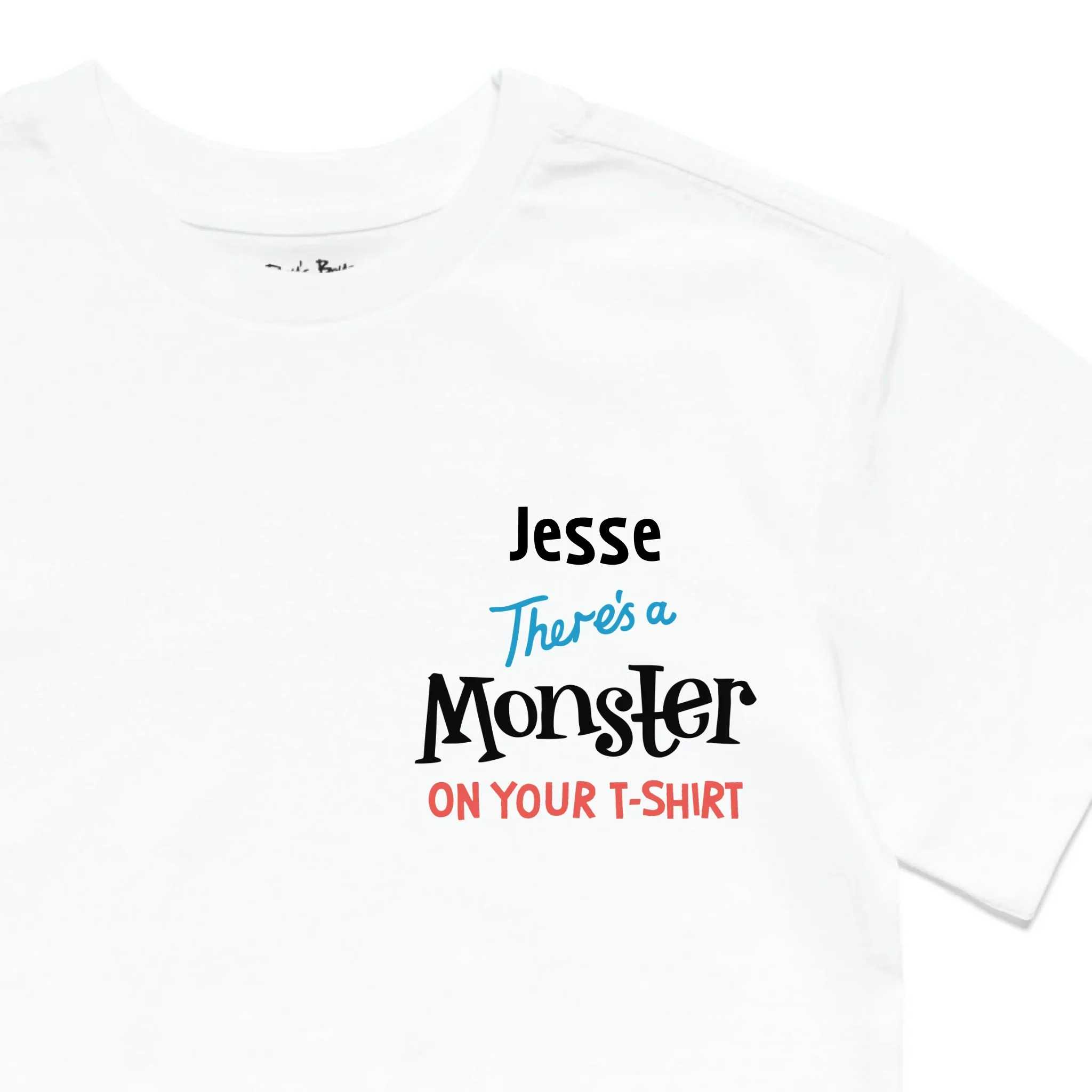 Personalised There's a Monster on Your T-Shirt Kids' T-Shirt - Image 2