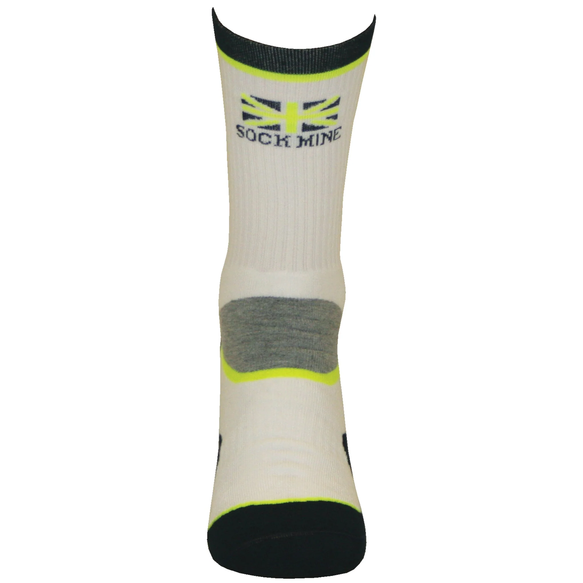 Sockmine Training Crew in Lime/Grey/Navy - Image 3